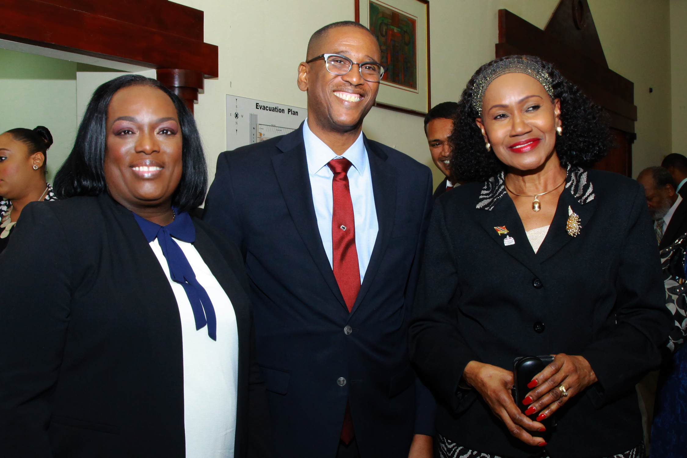 President of the Industrial Court with the Honourable Chief Justice and the Honourable Minister of Labour and Small Enterprise Development at the Special Sitting of the Industrial Court 2018/2019 Law Term